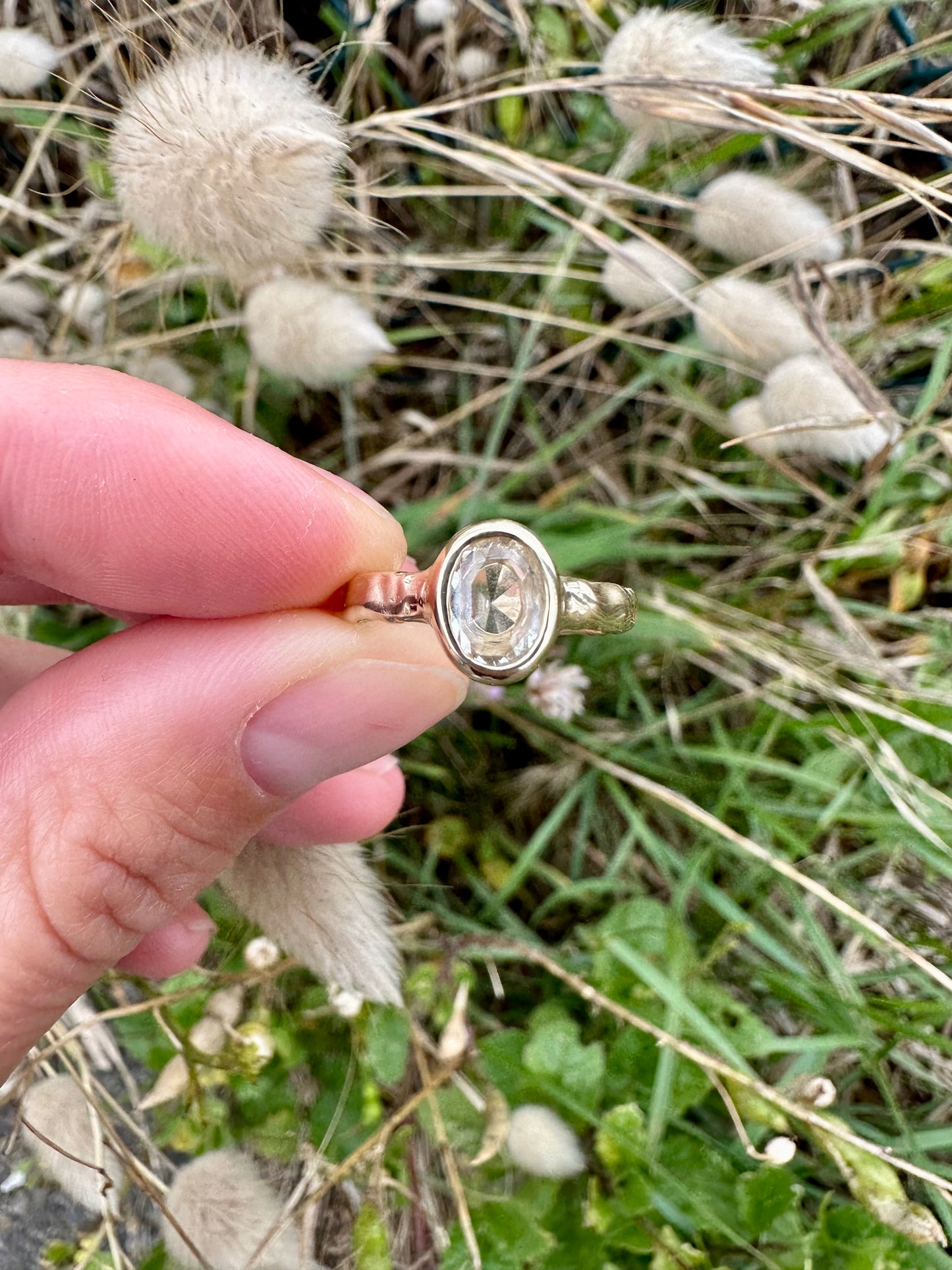White Sapphire 9ct Gold Ring