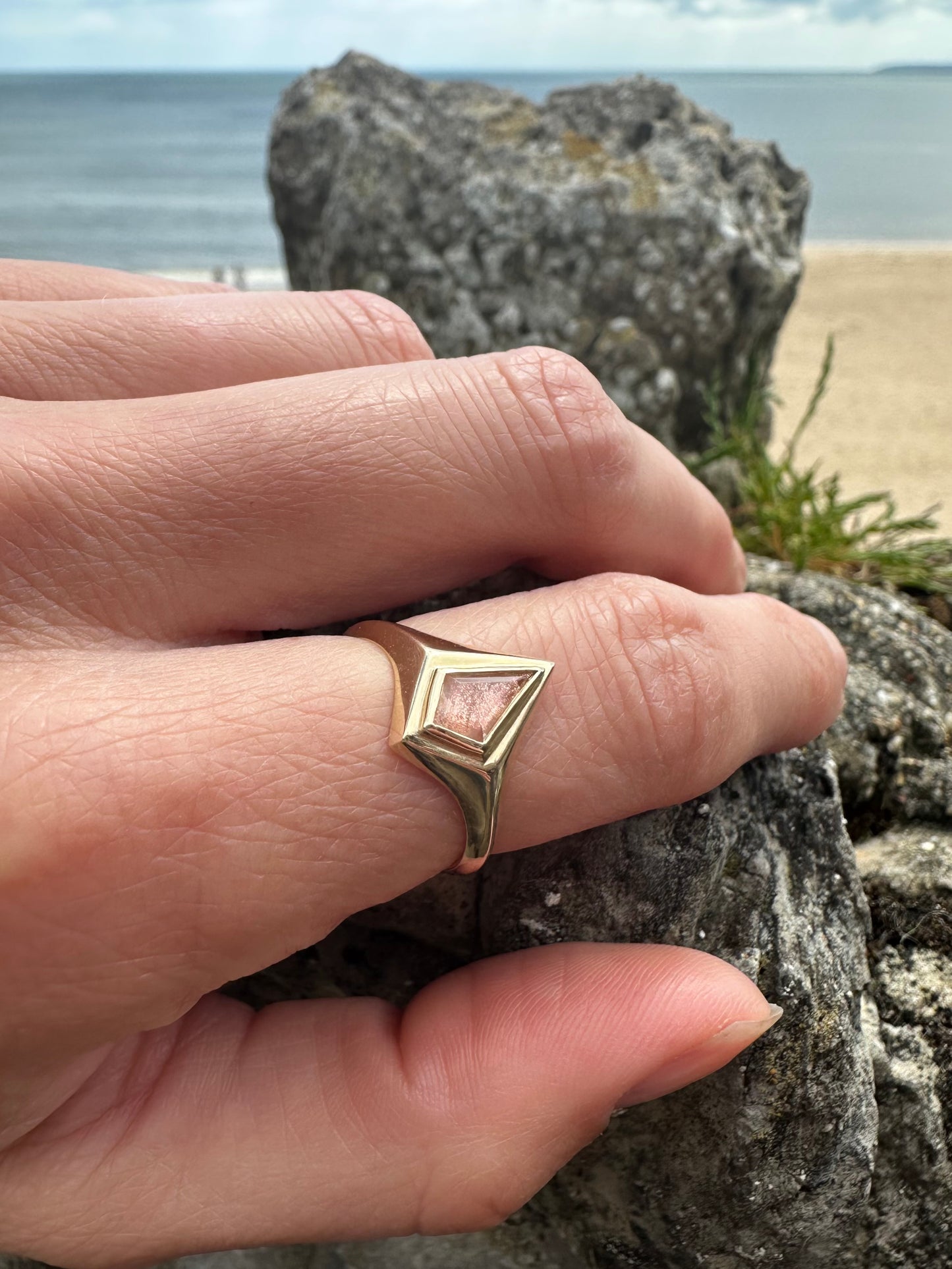 Fairtrade Sunstone Kite 9ct Ring