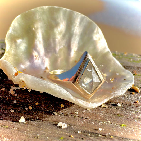 Rosecut Diamond 9ct Gold Ring