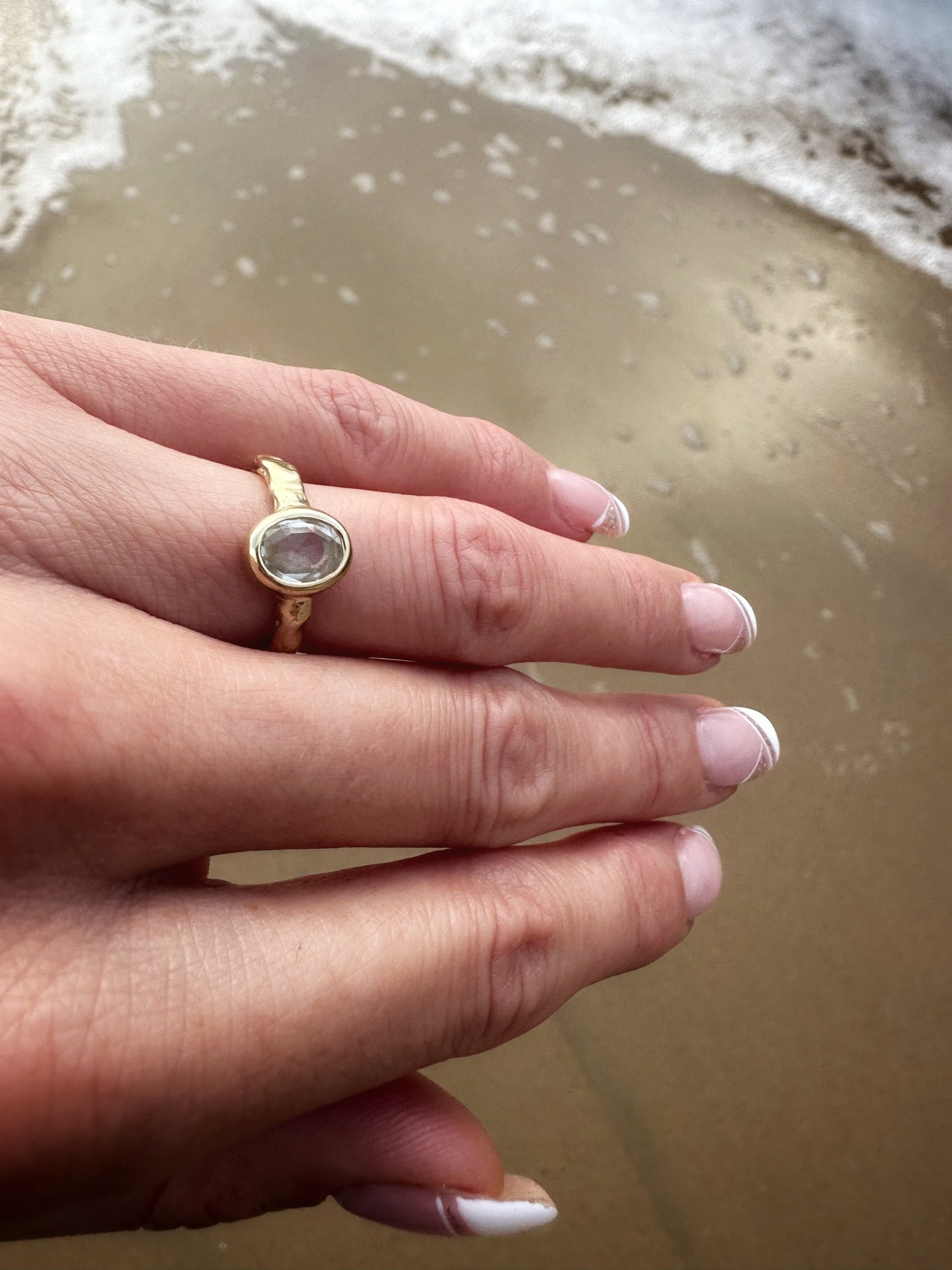 White Sapphire 9ct Gold Ring