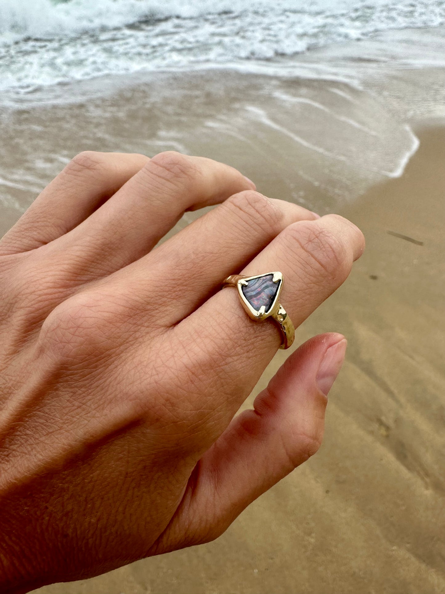 Australian Boulder Opal 9ct Gold Ring