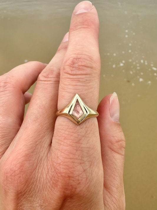 Fairtrade Sunstone Kite 9ct Ring