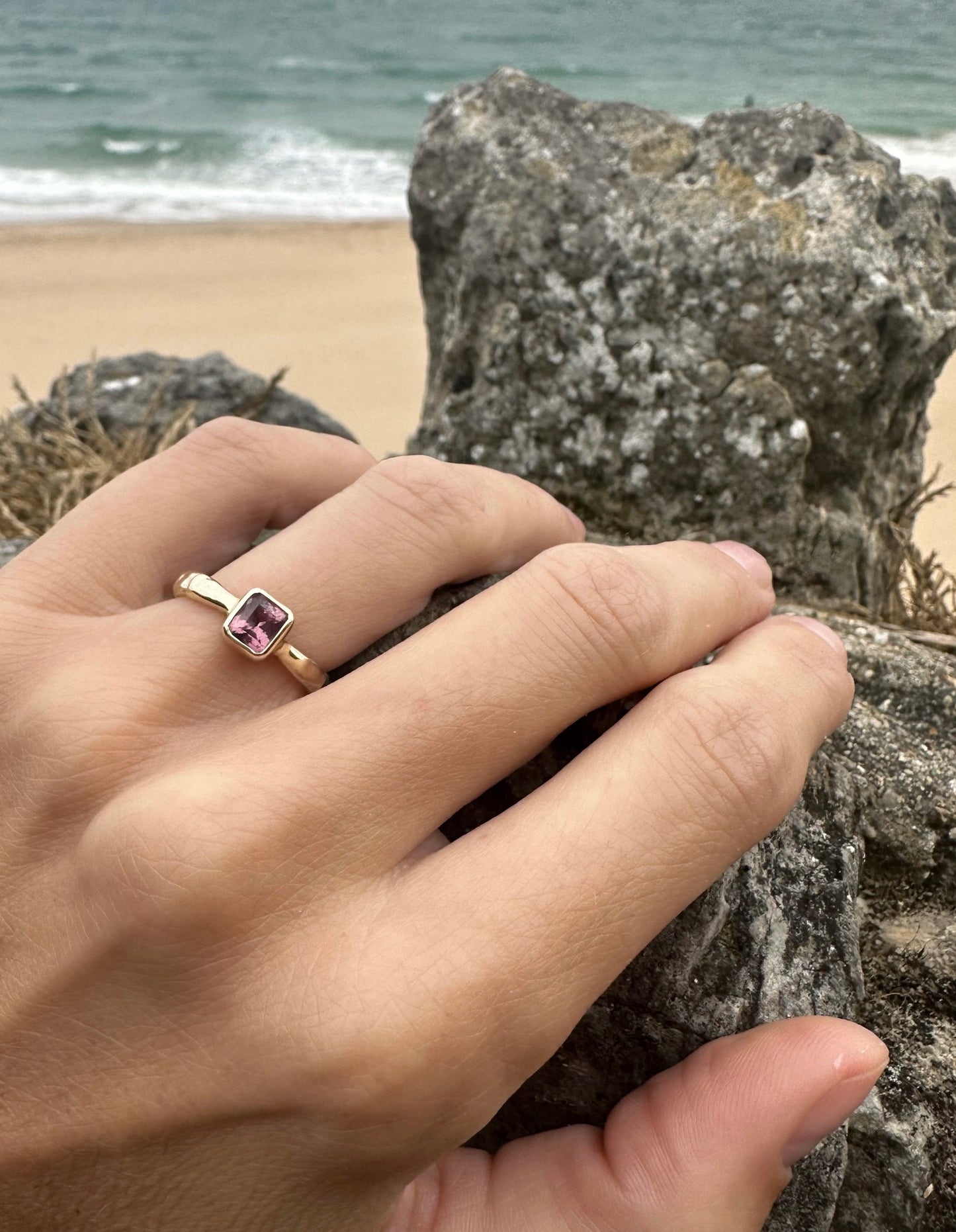 Pink Sapphire 9ct Gold Ring