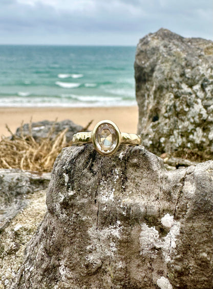 White Sapphire 9ct Gold Ring